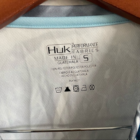 Huk Mossy Oak Camo Performance Icon Long Sleeve Shirt SZ S - Picture 4 of 4